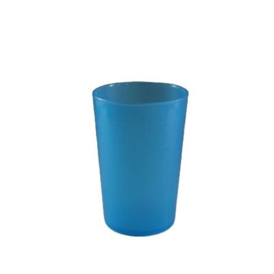 China Sustainable Manufacturing Customized 8 oz Eco-friendly Plastic Water Cup PP Frosted 230ml Shatterproof Blue Reusable Bubble Tea Cup for sale