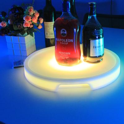 China Sustainable Hot Selling Plastic Glowing Led Light Bar Serving Tray for sale