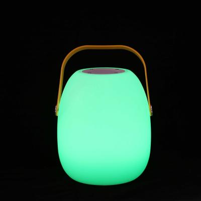 China Phone Function Newly Designed LED Smart Remote Control Light Indoor Radio Led Light Speaker for sale