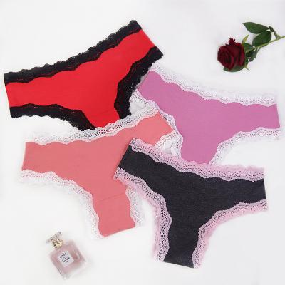 China Breathable Custom Cute Lace Ruffle Girl Cartoon Underwear Young Ladies Comfortable Panties Briefs for sale