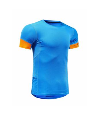 China Cheap Sets Gym Fitted Quick Drying Polyester T-shirt Simple Running Man Sports Custom T-Shirt for sale