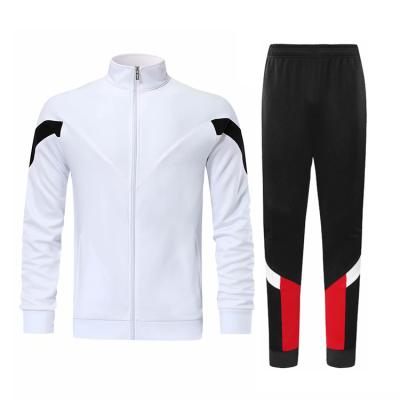 China Customized Design Tracksuits White White Tracksuits Anti-UV Casual Gym Wear Mens Custom Made Tracksuits For Sale for sale