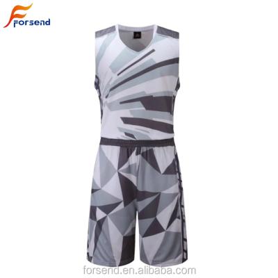 China Wholesale White Colorful Antibacterial Cheap Design Custom Fit Dry Team Basketball Jersey Uniform Shirts for sale