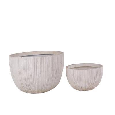 China Wholesale custom artificial flower pot cement plant cheap simple ceramic indoor decorative pots for sale