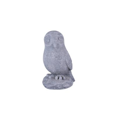 China Granite Animal Owl Europe Garden Decoration Cement Bird Statues for sale