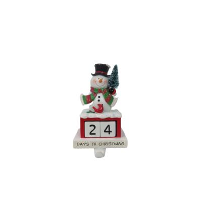 China Europe Mini Christmas Snowman Home Ornament Decoration Open Resin for sale