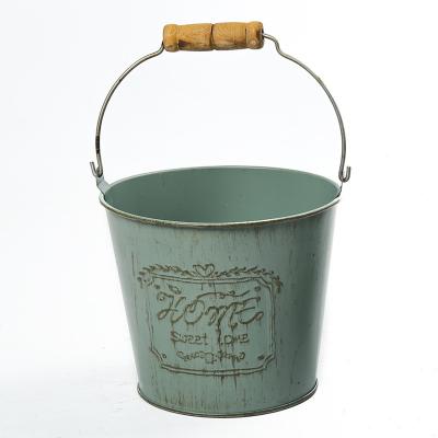 China Corrosion Resistant Antique Flower Pot Metal Flower Pot Succulent Potted Basin for sale