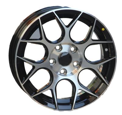 China New Design SL530 ALLOY Glstar Black Machine Face Casting Rim 2022 15 Inch Passenger Car Wheel for sale