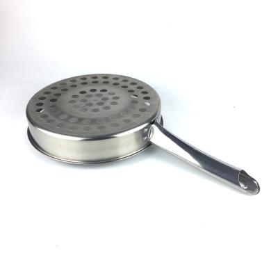 China Long Oil Viable Thick Sieve Food Filter Stainless Steel Instrument Tools Kitchen Mesh Strainer Colander Sieve With Handle for sale