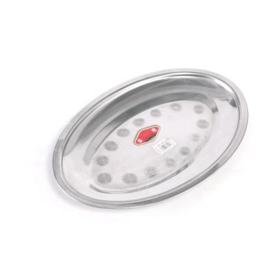 China Manufacturer Wholesales Oval Shape Stainless Steel Dinner Dish Sustainable Egg Dish for sale