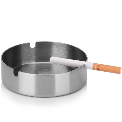 China Ash Tray Windproof Rainproof Stainless Steel 410 Cigarette Shatterproof Ashtray Outdoor Indoor for sale