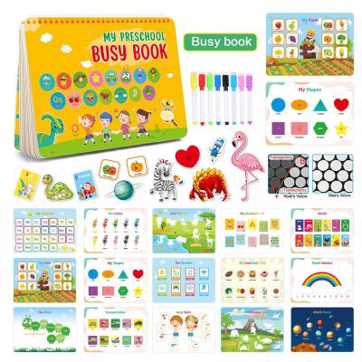 China Paper & Paperboard Preschool Early Learning Toy 15 Themes Baby Quiet Book Busy Book for Kids for sale