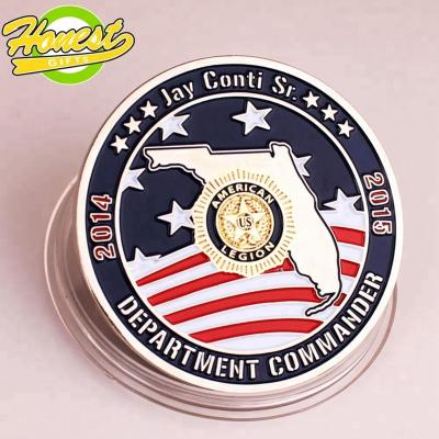 China China military challenge silver coins, special logo and colorful painting, welcome to take it for sale