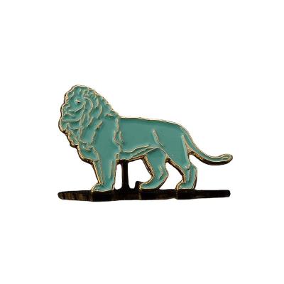 China Europe customized decorative design badge clip lions club badge, school uniform badges for sale