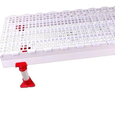 China Slat 120mm Height Support Plastic Beam Support Base For Broiler Lifting Farm Plastic Slat for sale