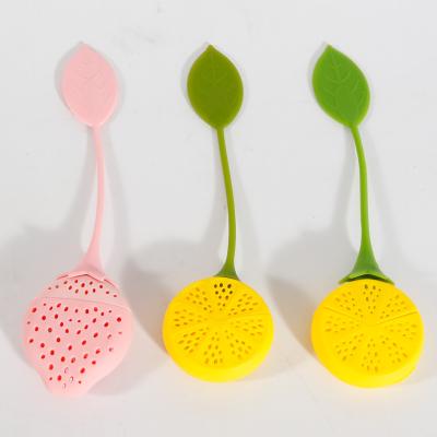 China Viable Custom Silicone Lemon Shape Tea Strainer Non-Toxic Tea Infuser for sale