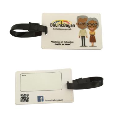 China 2022 Ideas New Product Durable Travel Accessories Plastic PVC Luggage Tag For Business Gift for sale