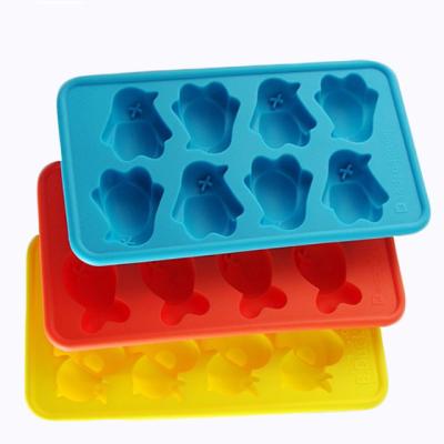 China Viable Custom Animal Shape Silicone Ice Tray / Ice Cube Tray Factory Supplier for sale