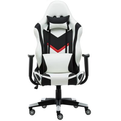 China Modern Adjustable High Back PU RGB Computer PC Gamer Leather Adult Ergonomic Racing Gaming Chairs Parts For Peru Chile for sale