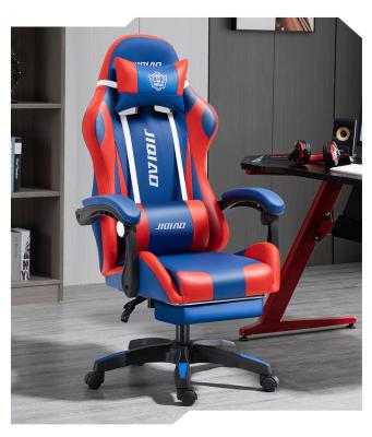 China Lowest Price Massage PU Leather Swivel Ergonomic Racing Computer Gaming Chair Led Silla Gamer RGB Gaming Chair With Footrest for sale