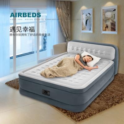 China Foldable cheap price comfortable order queen size bed air mattress sleeping online intex inflatable beds air bed mattress with pump for sale