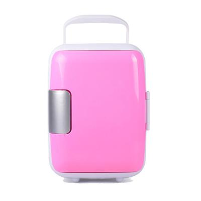 China Wholesale Portable Compressor Car Trip 4L Home Fridge Mini Small 12 Volt Car Cosmetic Fridge Freezer For Car for sale