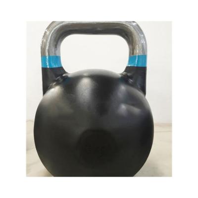 China Home Use Fitness Bodybuilding Black Powder Cast Iron Standard Competition Kettlebell for sale