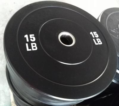 China Home Fitness Rubber WP-3005 Black Home Fitness 5-10-15-20-25KG Bumper Plate for sale