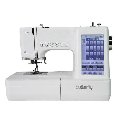 China LOW MOQ THREAD TRIMMER via WIFI mobile phone APP control butterfly household fabric computer embroidery sewing machine for sale