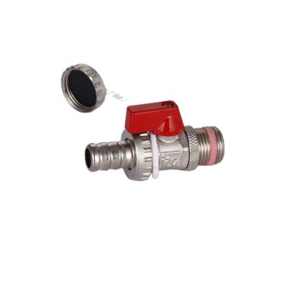 China Thread Tool Support Customization Manufacturer KFE Rotational Lockable Ball Valve Copper Brass for sale