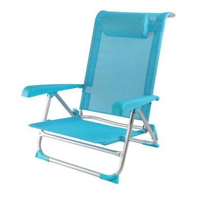 China Easy-carrying outdoor beach chair low sit, foldable aluminum cheap outdoor folding beach chair for sale