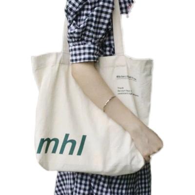 China Eco-friendly Wholesale Custom logo fashion Shopping Bags Cotton Canvas Tote Bag for sale