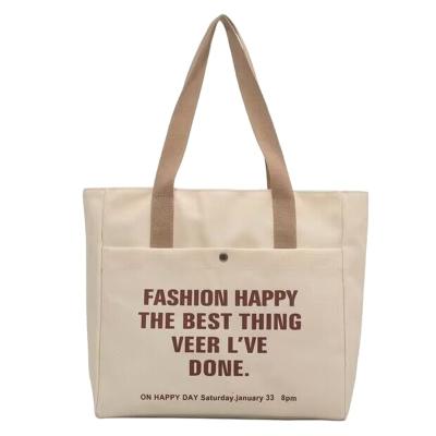 China Eco-friendly wholesale cotton canvas tote bag with custom printed logo for sale