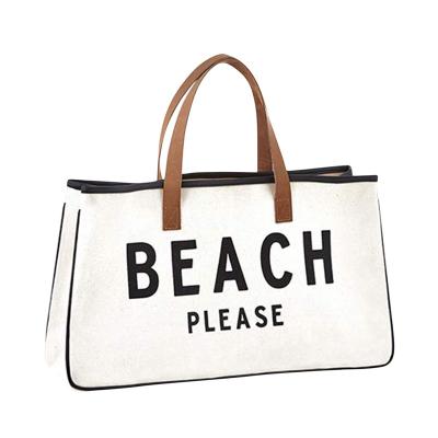 China Eco-friendly Hot sale Custom Personalized Large Shopping Shoulder Beach Ladies Tote Bag Canvas for sale