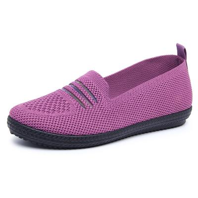 China Breathable, wear-resistant, lightweight sweat-absorbent flat shoes, ladies' sports casual shoes, skid and odor resistant shoes for sale