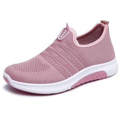 China Cushioning Soft Sole Laceless Sports Shoes For Women Casual Running Shoes Fashion Ladies Sneakers for sale