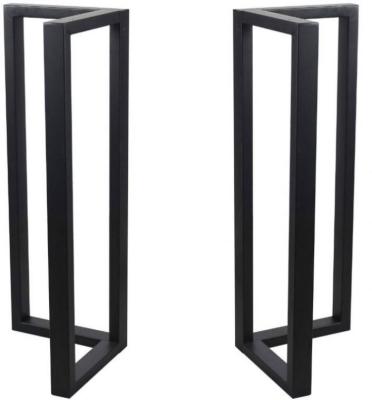 China Simplicity Modern Hairpin Coffee Table Legs 16 Inch Set Of 4 Black Metal Bench Legs for sale