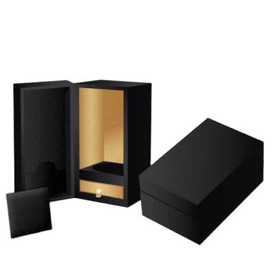 China China Supplier Luxury Personalized Recyclable Black Candle Jar Packaging Boxes With Lid for sale