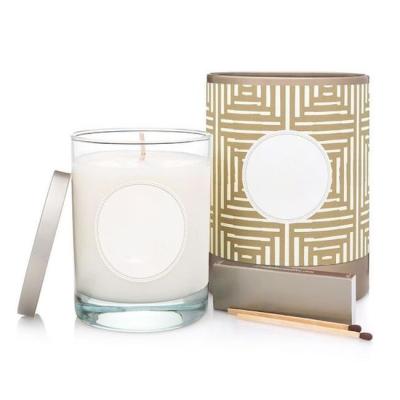 China Competitive Price Luxury White Candles Recyclable Gift Set Packaging Rigid Paper Boxes for sale