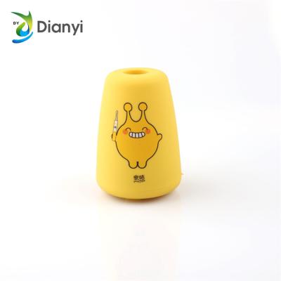 China Household Kids Ipx7 Waterproof Sonic Electric Toothbrush Yellow Cute Kids Electric Toothbrush for sale