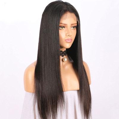 China Wholesale Price 4*4 Wave Wig Super Straight Lace Closure Lace Frontal Wigs Glueless Virgin Hair Wigs for sale