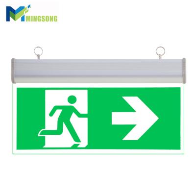 China Emergency Exit Light SAA Led Exit Signage Factory Price Aluminum Acrylic Single Double Sided Rechargeable LED Light Emergency Ni-Cd Batter for sale