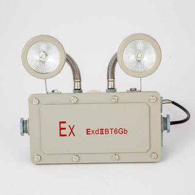 China Factory price iluminum emergency IP65 die cast aluminum automatic twin head LED emergency light explosion proof for sale