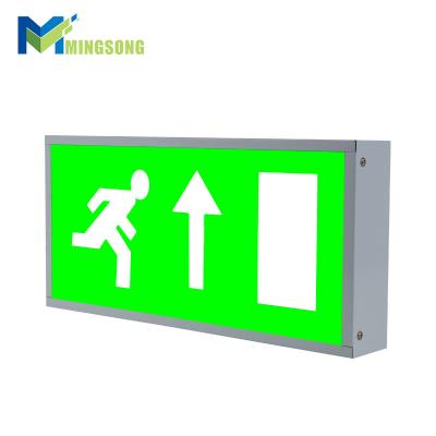 China Emergency iluminum CE ROHS factory price acrylic LED emergency EXIT sign indicator light for sale