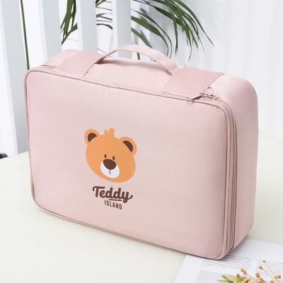 China Viable Waterproof Zipper Closure Document Carry Bag Travel Packing Cube Folder Pocket Document Storage Bag A4 Size Document Organizer for sale