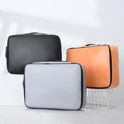 China Viable Multifunctional Large Capacity Oxford File Storage Bags Box Multilayer Passport Document Organizer Bag for sale