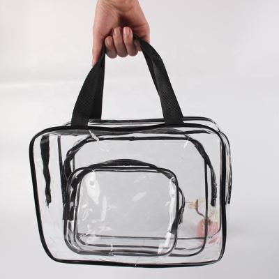 China Durable Practical Waterproof Clear Clear PVC BagCosmetic Cheap Transparent Bag For Traveling for sale