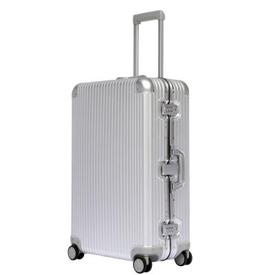 China Top Selling Aluminum One 26 Inch Travel Case Luggage Travel Built-In Aluminum Rolling Suitcase for sale