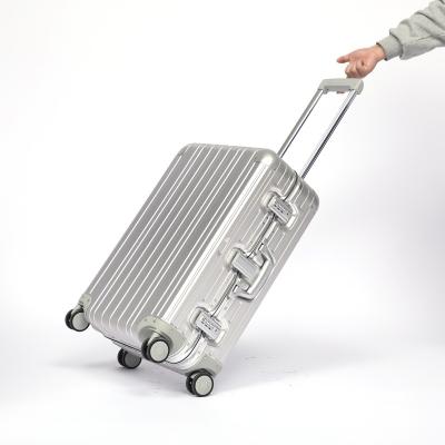 China New Designed High Quality 20 Inch Aluminum Trolley Suitcase Aluminum Luggage for sale