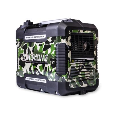 China Best price 12v soundproof portable gasoline 2kva inverter silent camping generator for home use QL2000i (camouflage) for sale